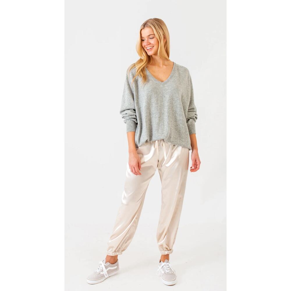 KOCH PETE SWEATER GREY W/ FROSTY MEADOW medium wool cashmere blend